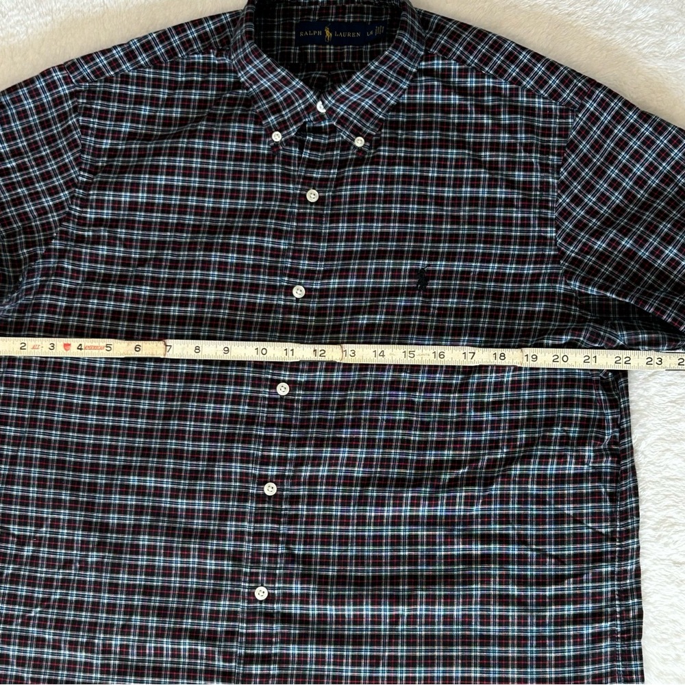 VTG 90s Ralph Lauren Classic Fit Button Down Shirt Pony Logo Mens Size L - Picture 3 of 6